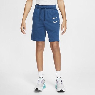 Pantaloni Scurti Nike Sportswear French Terry Baieti Albastri | TMPN-51907